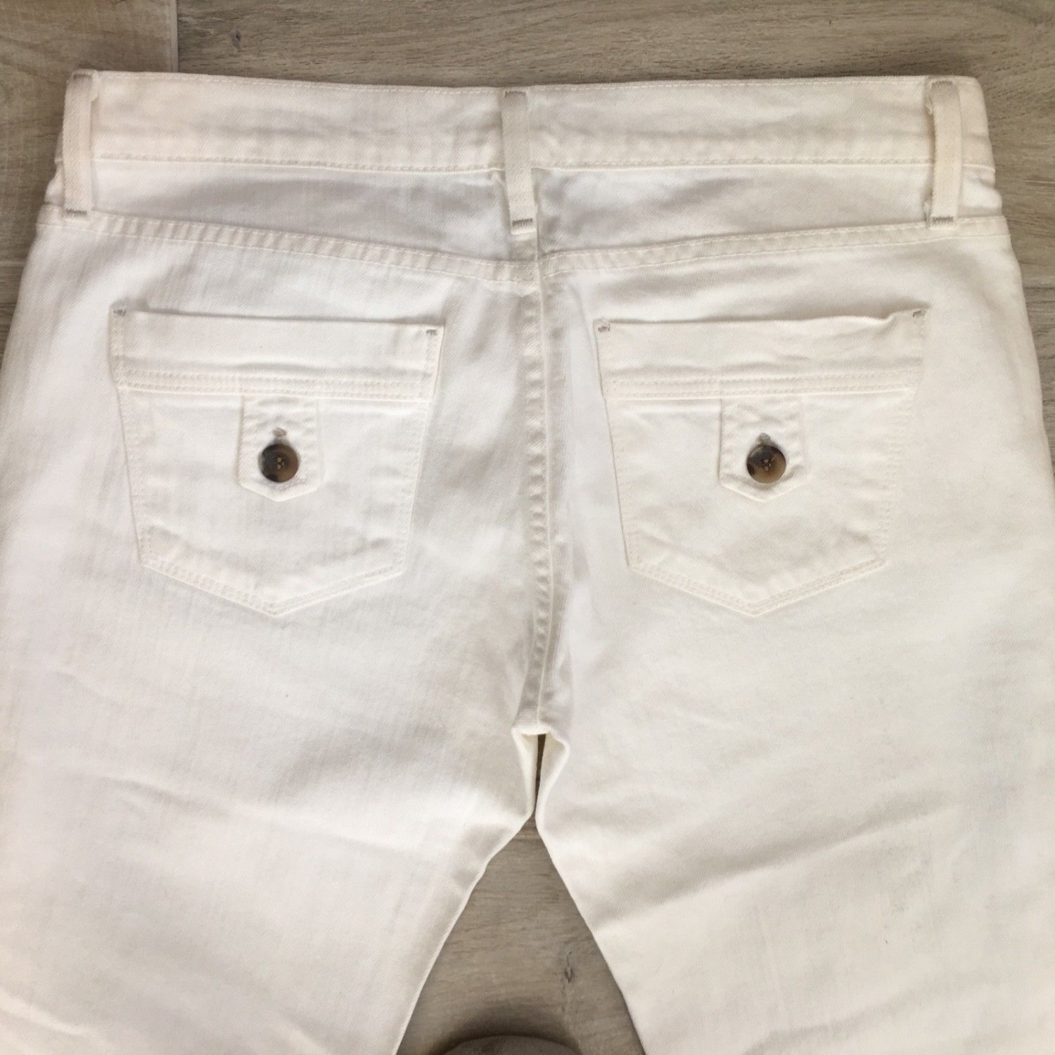 White DRY AGED DENIM JAMES JEANS Bootleg