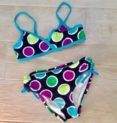 Joe boxer POLKA DOT BIKINI Girls 6 BLUE