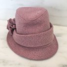 Childrens Place Pink GINHAM GIRLS HAT M 7/8 Flower Bucket Hat