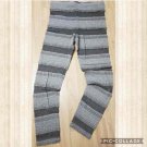 FREE PEOPLE GREY STRIPE LEGGINGS M new