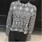 F21 Geometric CROPPED SWEATER TOP S