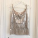 Silver SHIMMER TIERED CAMI TOP XS