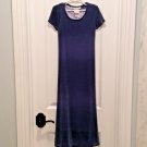 VTG JONATHAN MARTIN Blue SPARKLE HOLIDAY DRESS Girls 7 Hanukkah NewYears Formal