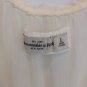 A&F Abercrombie RUFFLE TOP BLOUSE WHT L
