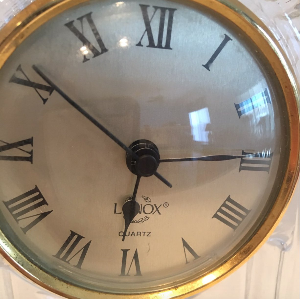 VTG LENOX QUARTZ Genuine CRYSTAL CLOCK