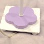 VTG Purple FLOWER White TABLE LAMP