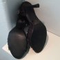 DELICIOUS Ruffle Peep Toe BLACK HEELS 8 Shoes Pumps