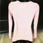 Old Navy STRIPED PUNCH PINK WHITE LS TOP S/P/P