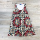 FLORAL MOD LOOSE DRESS 10 Vintage 60s 70s style