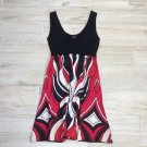VTG Bebe BLACK SWEATER TOP SILK BOTTOM DRESS S Vintage