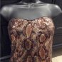 Aggie BLACK SILKY & GOLD SEQUIN DRESS L Holiday Sparkle Formal Wear NYEVE