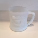 VTG GROG MUG CUP MILK GLASS Anchor White Tableware