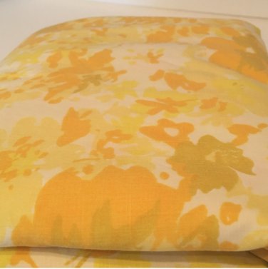 Vintage YELLOW FLORAL Sheet Set TWIN