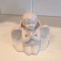 White CERAMIC CHERUB ANGEL Planter Vase