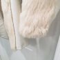 VTG Bebe WHITE FUR COAT JACKET XS