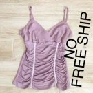BYER IZ CALIFORNIA Velvet Lavender CAMI TOP S