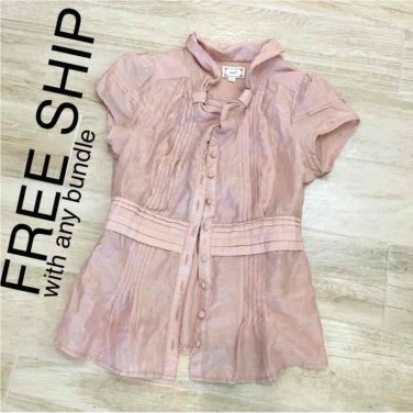 UNIT COTTON BLUSH BLOUSE S