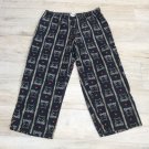 BLACK CAT MEOW PAJAMA PANTS Lingerie Loungewear PJs Sleepwear XS Cat Lover