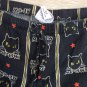 BLACK CAT MEOW PAJAMA PANTS Lingerie Loungewear PJs Sleepwear XS Cat Lover