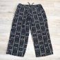 BLACK CAT MEOW PAJAMA PANTS Lingerie Loungewear PJs Sleepwear XS Cat Lover