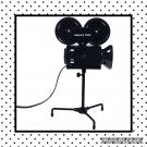Hollywood MOVIE CAMERA LIGHT LAMP NIB AWARDS PARTY Decoration