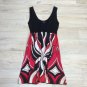 VTG Bebe BLACK KNIT TOP SILK BOTTOM DRESS S Vintage
