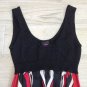 VTG Bebe BLACK KNIT TOP SILK BOTTOM DRESS S Vintage