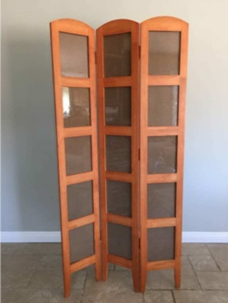 WOOD TRIFOLD PHOTO FRAME ROOM DIVIDER furniture PHOTO COLLAGE FRAME STAND