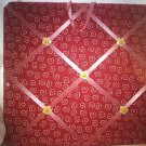 Pink swirls & daisies / Animal Print MEMORY BOARD Photo Board keeper