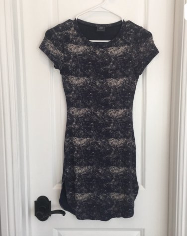 May Pink BLUE MARBLED SHIFT DRESS