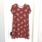 FLORAL TUNIC TENT DRESS L womens