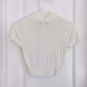 SUMMER White CROP SWEATER XS