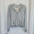 HOLLISTER Hoodie Jacket L GREY ZipUp Vest Sweat Shirt