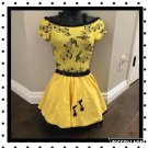 VTG 50's SODA POP GIRL Costume SOCK HOP