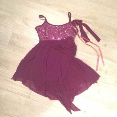 weissman Sequined Dance Performance Dress M