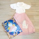 50s GIRL COSTUME POODLE SKIRT SOCK HOP kids Girls M 8-10