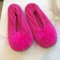 Pink MARABOU FLAT SLIPPER Princess Genie Girls