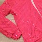 Weissman sequin Pink Hoodie Jacket girls 7/8 Girls sz IC Dance Costume