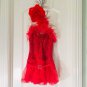 Weissman RED SEQUIN DANCE COSTUME DRESS