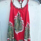 Epic Threads PAISLEY HALTER TANK TOP M Girls