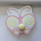 VTG 90s Butterfly Wood Wall Hook - Kids Room Decor