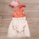 Star Styled SEQUIN SHOWGIRL Flapper COSTUME 1920's  girls sz 2-4 kids