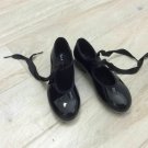 Techno BLOCH TAPS Dance Now TAP SHOES RIBBON TIE Patent Leather 11.5 girls Youth