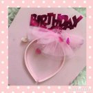 BIRTHDAY GIRL COSTUME HEAD BAND New!!!