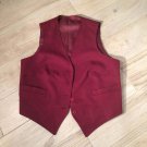 unisex BURGUNDY suit Uniform VEST Kids unisex sz 10 Kids