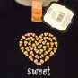 CANDY CORN TEE Black 6x Girls