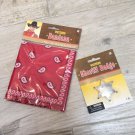 COWBOY SHERIFF BADGE & RED BANDANA Set Dress Up