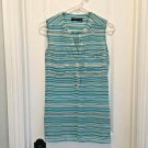 APT 9 Blue stripe Sheer Blouse M