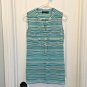 APT 9 Blue stripe Sheer Blouse M