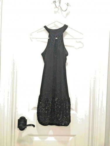 Black Sexy SEQUIN MINI DRESS Holiday New Years Eve Clubwear